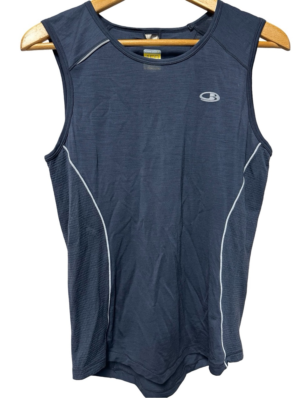 Icebreaker GT 150 Ultralite Merino Wool Gray Tank Top Medium Workout Hiking